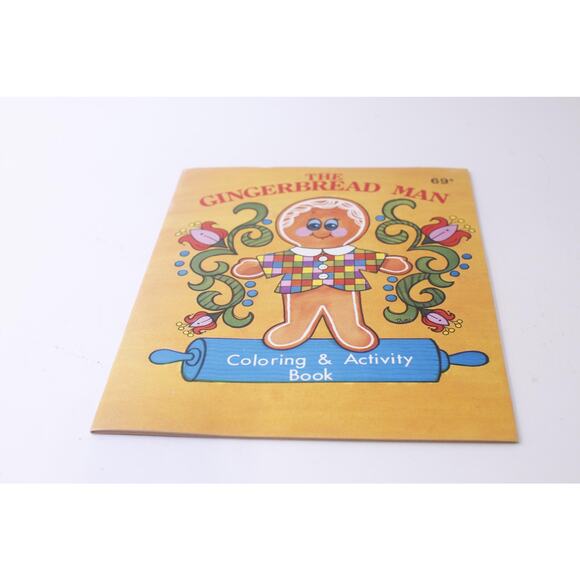 The Gingerbread Man, Coloring & Activity Book, 1988, Landoll, Paperback, - Picture 1 of 3